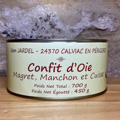 CONFIT D'OIE Magret et Manchon + 1 Cuisse 3 Parts