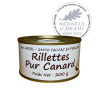Rillettes pur Canard 200g "médaille d'Argent 2024"