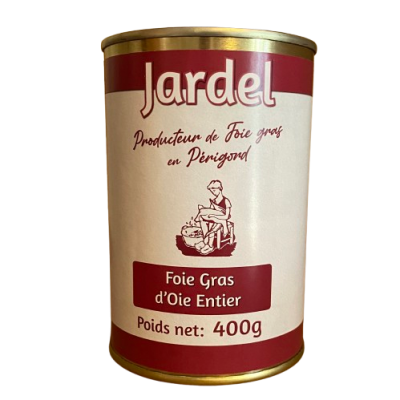 FOIE GRAS D'OIE ENTIER 400g Boite Médaille d'Argent PARIS 2017