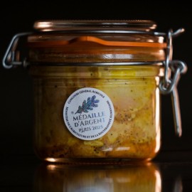 FOIE GRAS DE CANARD ENTIER 190g Bocal Médaille d'Argent 2015
