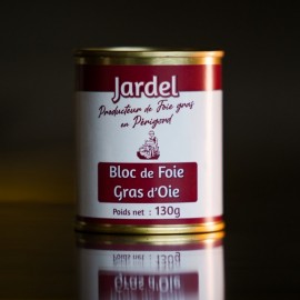 BLOC de FOIE GRAS d'OIE boite haute 130g