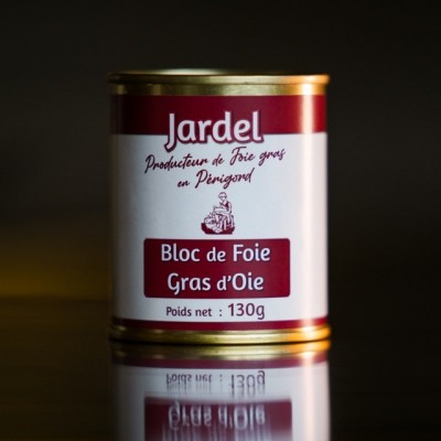 BLOC de FOIE GRAS d'OIE boite haute 130g