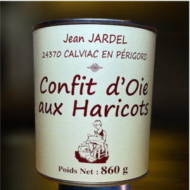 CONFIT D'OIE AUX HARICOTS 2/3 parts "Cassoulet Maison"