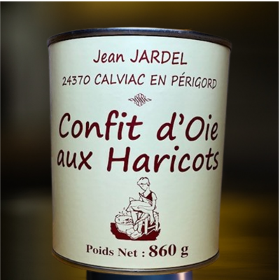 CONFIT D'OIE AUX HARICOTS 2/3 parts "Cassoulet Maison"