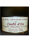 CONFIT D'OIE Magret et Manchon + 1 Cuisse 3 Parts