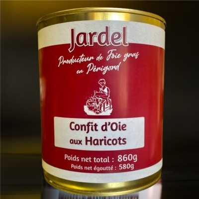 CONFIT D'OIE AUX HARICOTS 2/3 parts "Cassoulet Maison"