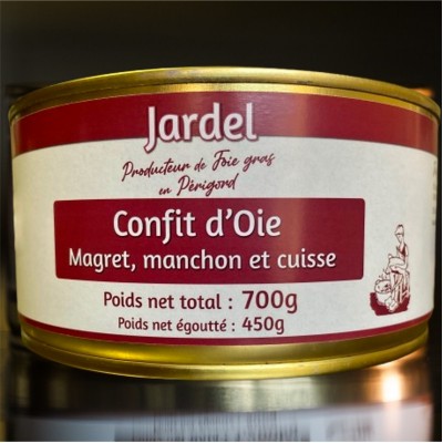 CONFIT D'OIE Magret et Manchon + 1 Cuisse 3 Parts
