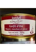 CONFIT D'OIE Magret et Manchon + 1 Cuisse 3 Parts